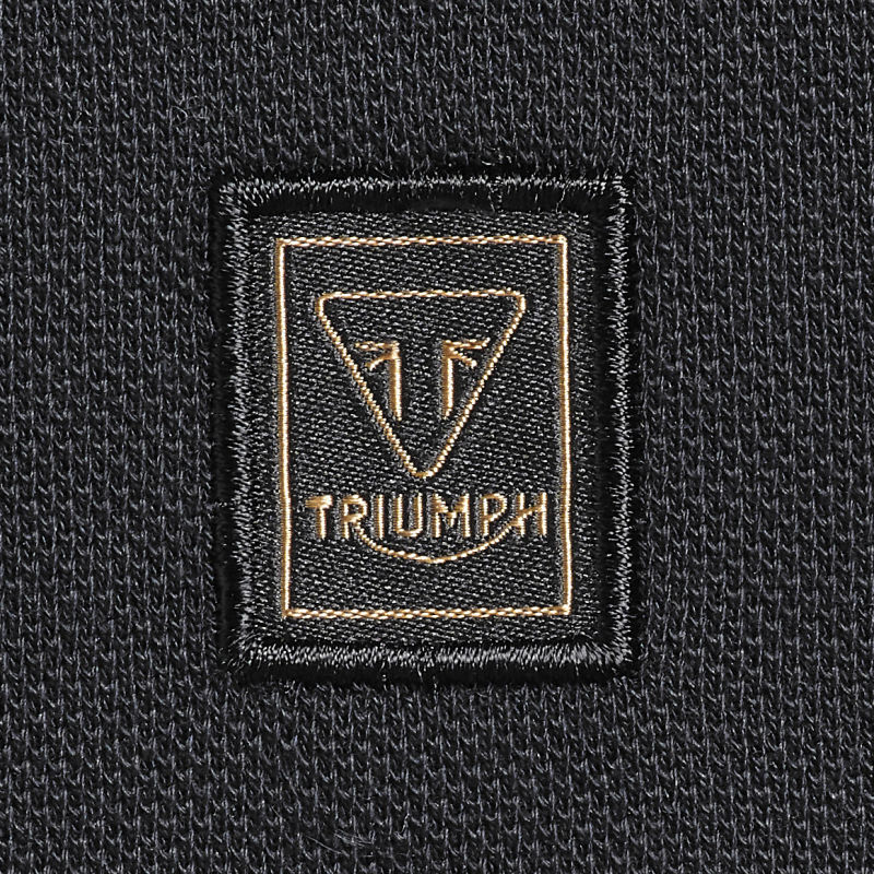 Lustleigh Badge Polo Shirt Cotton Triumph Motorcycles Clothing
